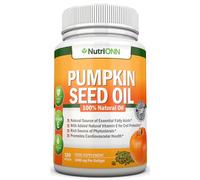 Pumpkin Seed Oil - 1000MG - 180 Softgels - Cold-Pressed Natural Pumpkin Seed Oil - Natural Source of Essential Fatty Acids - Great for Hair Growth, Prostate Health, Joint Inflammation and GI Tract