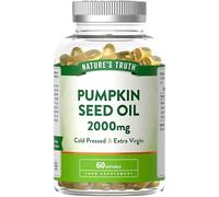 Pumpkin Seed Oil | 2000mg | High Strength Pumpkin Seed Capsules | 60 Softgels | Cold-Pressed & Extra Virgin | Nature's Truth