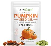 Pumpkin Seed Oil Capsules, 2-in-1 Formula for Hair Strength, Pumpkins Seed Extract Powder, 1000mg Pure Cold-Pressed, Natural Skin & Heart Care, 300 Softgels