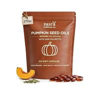 Pumpkin Seed Oil Capsules 3000mg - DHT Support & Hair Vitamins, 210 Softgels Cold Pressed Linoleic & Oleic Acid, Hair Growth & Prostate Support Men & Women, Heart, Skin & Hormone Health, 70 Day Supply