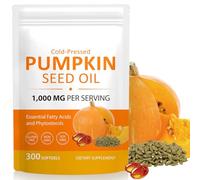 Pumpkin Seed Oil Capsules-Pumpkin Seed Oil for Hair Growth | Cold Pressed Essential Fatty Acids & Phytosterols | Supports Hair, Urinary,Bladder & Prostate Health (1 Pack)