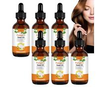 Pumpkin Seed Oil for Hair & Skin Care, Cold-Pressed Plant-Based Oil Derived from Pumpkin Seeds, Moisturizing Scalp & Hydrating Care for Hair, Lightweight Non-Greasy, Multi-Purpose Use (6pcs)