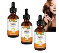 Pumpkin Seed Oil for Hair & Skin Care, Cold-Pressed Plant-Based Oil Derived from Pumpkin Seeds, Moisturizing Scalp & Hydrating Care for Hair, Lightweight Non-Greasy, Multi-Purpose Use (3pcs)