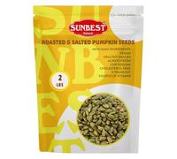 Pumpkin Seeds, Pumpkin Seeds Roasted Salted, Non-GMO Shelled Pumpkin Seeds, Vegan and Kosher Seeds Snacks, 2 Lbs.