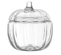 Pumpkin Shape Halloween Candy Jar Glass Novelty Party Sweet Storage 20cm