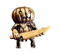Pumpkin Shape Copper Charms Decoration Any Season Decor Accessories Home Office Car Interior Design Halloween Charms Outdoor Decor, フリーサイズ
