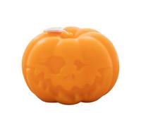 Pumpkin Shaped Candle Halloween Fragrance Tealight, Warm Autumn Decoration, Perfect for Bedroom, Thanksgiving Table, Centerpiece, Dining, and Seasonal Home Decor, 7x7x5cm Orange White