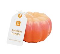 Pumpkin Shaped Candle - Halloween Table Decorations - Also Ideal as Thanksgiving Gift, Everyday Autumnal Gourd Home Décor Made from Paraffin Wax | Size: 10cm | Burn time 10 Hours | Unscented |