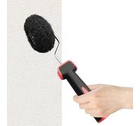 Pumpkin Shaped Corner Finish Roller - Fiber Side 31 Cm X 9.5 Cm | Roller Brush for Interior Corners | Brush For Walls For Skirting Ceiling Outdoor Indoor Kitchen Bathroom Furniture