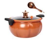 Pumpkin Shaped Micro Pressure Cooker,Pumpkin Dutch Oven,8L/2.11Gal Non-Stick Mini Pressure Stone Cooking Pot,for Home Kitchen,Open Flames,Gas Stoves (Orange)