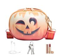 Pumpkin Shoulder Bag - Pumpkin Bag, Pumpkin Devil Shoulder Bags | Halloween Waterproof Leather Bag with Adjustable Shoulder Strap for Dating, Shopping, Naughty, Se référer au descriptif