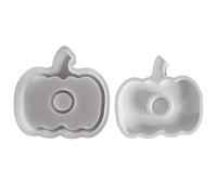 Pumpkin Silicone Mold,2-in-1 Halloween Molds | Reusable Tray Candle Holder for Crafting Soap Cake Baking Fall Thanksgiving Decor