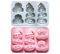 Pumpkin Silicone Mold | 2 Pieces Pumpkin Chocolate Mold Non-sitck,Baking Making Tools for Fall Thanksgiving Pump kin Fondant Candy Pancake Pie Cupcake Cookie Ice Muffin Wax Cube Chocolate