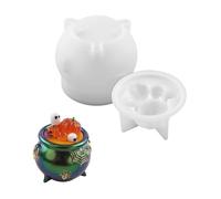 Pumpkin Silicone Mold Candy Jars Moulds Suitable for Epoxy Resin Casting Witch Cauldron Craft and Party Decoration Halloween Silicone Mold Pumpkin Jar