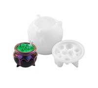 Pumpkin Silicone Mold, Candy Jars Silicone Moulds for Resin, Suitable for Epoxy Resin Casting Witch Cauldron Craft and Party Decoration