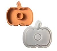 Pumpkin Silicone Stand Molds Epoxy Resin Molds for Candlestick Pillar Stand Jewelry Tray Home Decoration Silicone Mold