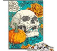 Pumpkin Skeleton 1000 Piece Jigsaw Puzzles for Teenagers, Suitable for People Aged 14 And Above Home Decoration Gift Ideas (50x75cm)