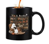 Pumpkin Skull Mug,Ceramic Coffee Mug Made of Ceramic Material Halloween Bat Mug,As A for Relatives and Friends