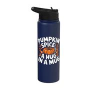 Pumpkin Spice A Hug in A Mug Funny Pumpkin Spice Stainless Steel Insulated Water Bottle