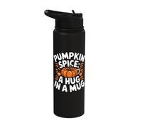 Pumpkin Spice A Hug in A Mug Funny Pumpkin Spice Stainless Steel Insulated Water Bottle