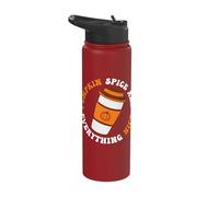 Pumpkin Spice and Everything Nice Autumn Season Stainless Steel Insulated Water Bottle