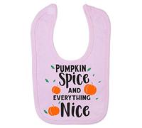 Pumpkin Spice and Everything Nice [HALLO19] Cotton Baby bib - Pastel Pink