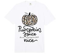 Pumpkin Spice and Everything Nice -Leopard Pumpkin Comfort Colors Adult Heavyweight T-Shirt