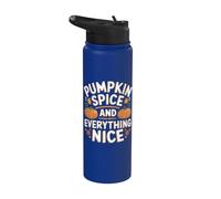 Pumpkin Spice and Everything Nice Stainless Steel Insulated Water Bottle
