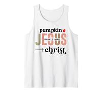 Pumpkin Spice and Jesus Christ Fall Christian Autumn Tank Top