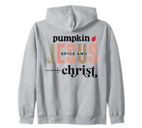 Pumpkin Spice And Jesus Christ Fall Christian Autumn Zip Hoodie