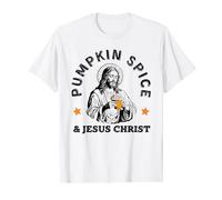 Pumpkin Spice and Jesus Christ Fall Christian Halloween T-Shirt