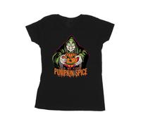 Pumpkin Spice Evil Queen Villains Cotton T-Shirt Disney Black XL