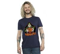 Pumpkin Spice Evil Queen Villains Cotton T-Shirt Disney Navy 4XL