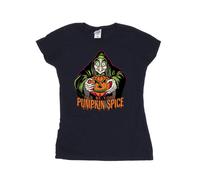 Pumpkin Spice Evil Queen Villains Cotton T-Shirt Disney Navy S