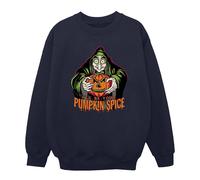 Pumpkin Spice Evil Queen Villains Sweatshirt Disney Navy XL
