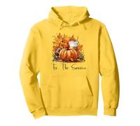 Pumpkin Spice Football Tis The Season Fall Thanksgiving Pullover Hoodie