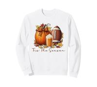 Pumpkin Spice Football Tis The Season Fall Thanksgiving Sweatshirt