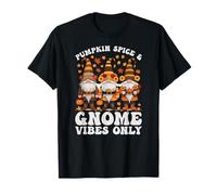 Pumpkin Spice & Gnomes Vibes Only for Coffee Latte Lovers T-Shirt