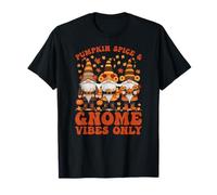 Pumpkin Spice & Gnomes Vibes Only for Coffee Latte Lovers T-Shirt