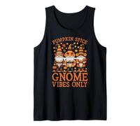 Pumpkin Spice & Gnomes Vibes Only for Coffee Latte Lovers Tank Top