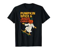 Pumpkin Spice Jesus Christ Fun Womans Christian Religious T-Shirt