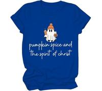 Pumpkin Spice Jesus Christ Shirt, Ghost Pumpkin Spice Coffee Fall Jesus T-Shirt, Christian Halloween Shirts Women Man