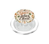 Pumpkin Spice Jesus Christ Woment Christian Fall Faith Shirt PopSockets PopGrip for MagSafe
