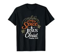 Pumpkin Spice Jesus Christ Woment Christian Fall Faith Value Graphic T-Shirt