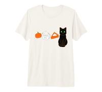 Pumpkin Spice Latte, Pie & Kawaii Black Cat Love Fall PSL Premium T-Shirt