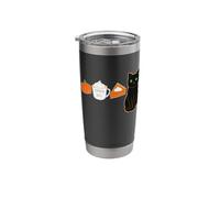 Pumpkin Spice Latte, Pie & Kawaii Black Cat Love Fall PSL Stainless Steel Insulated Tumbler