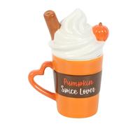 Pumpkin Spice Lover Mug With Lid Something Different Pale Orange One Size