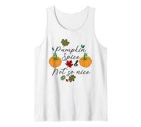 Pumpkin Spice & Not So Nice Funny Thanksgiving Women Tank Top