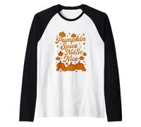 Pumpkin Spice Not So Nice Halloween Humor Apparel Raglan Baseball Tee