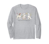 Pumpkin Spice Poodles Autumn Fall Dog Lovers Long Sleeve T-Shirt